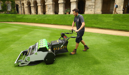 Worcester College Add Uplift86E Rotary Mower to Their Fleet of Battery Mowers