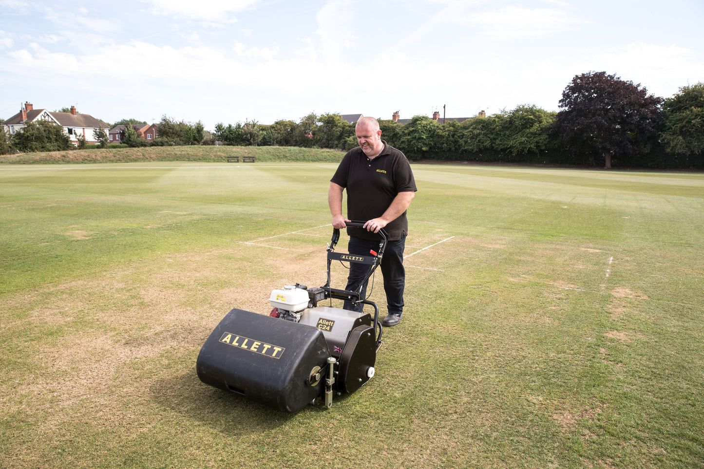 Allett C24 Gas Cylinder Reel Mower (Power-unit with Grassbox)