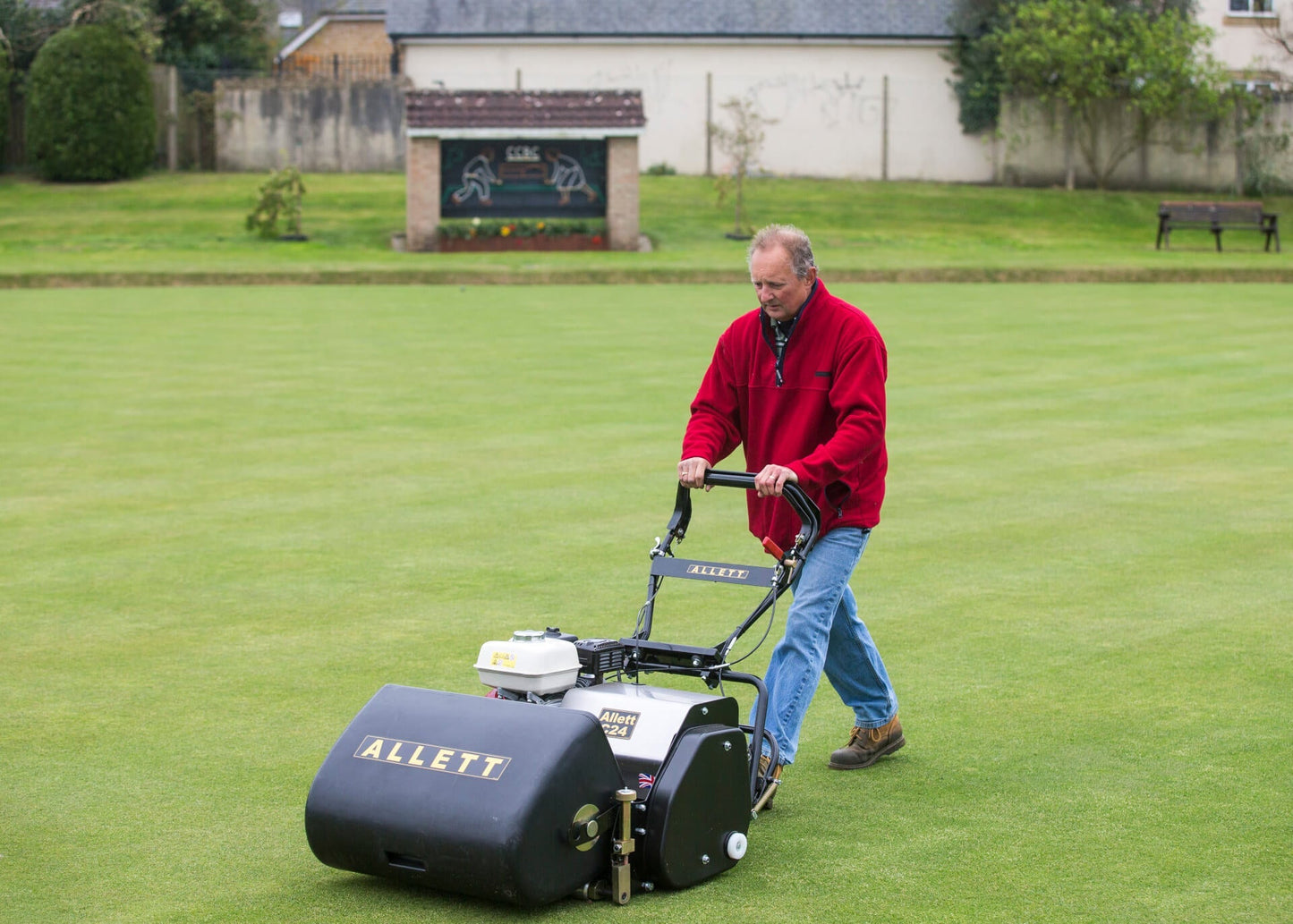 Allett C24 Gas Cylinder Reel Mower (Power-unit with Grassbox)