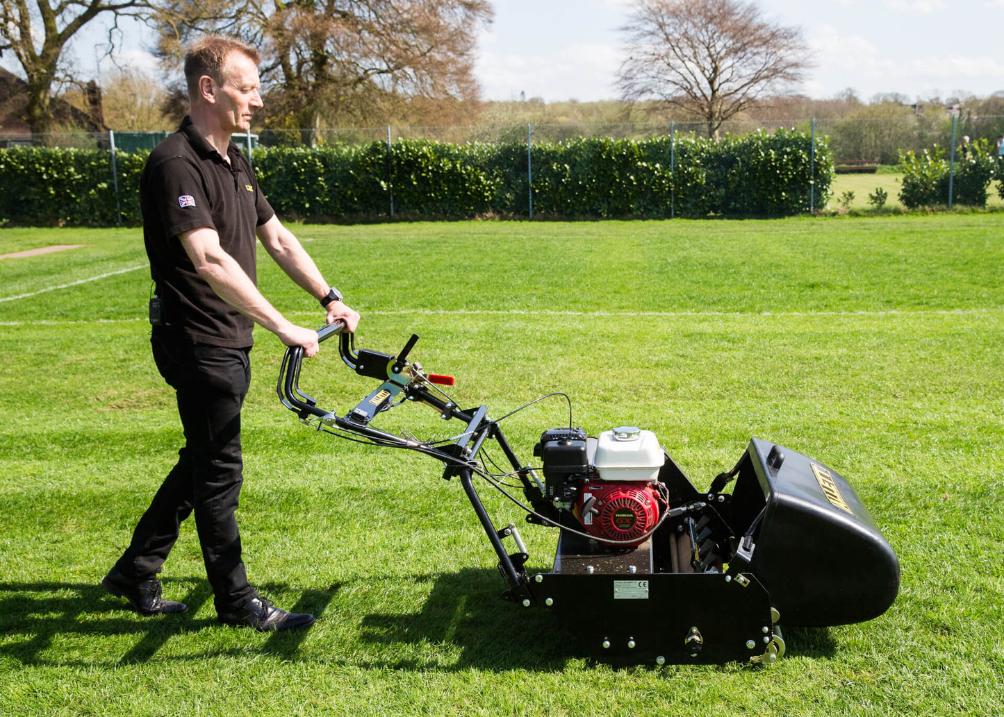 Allett C27 Gas Cylinder Reel Mower (Power-unit with Grassbox)