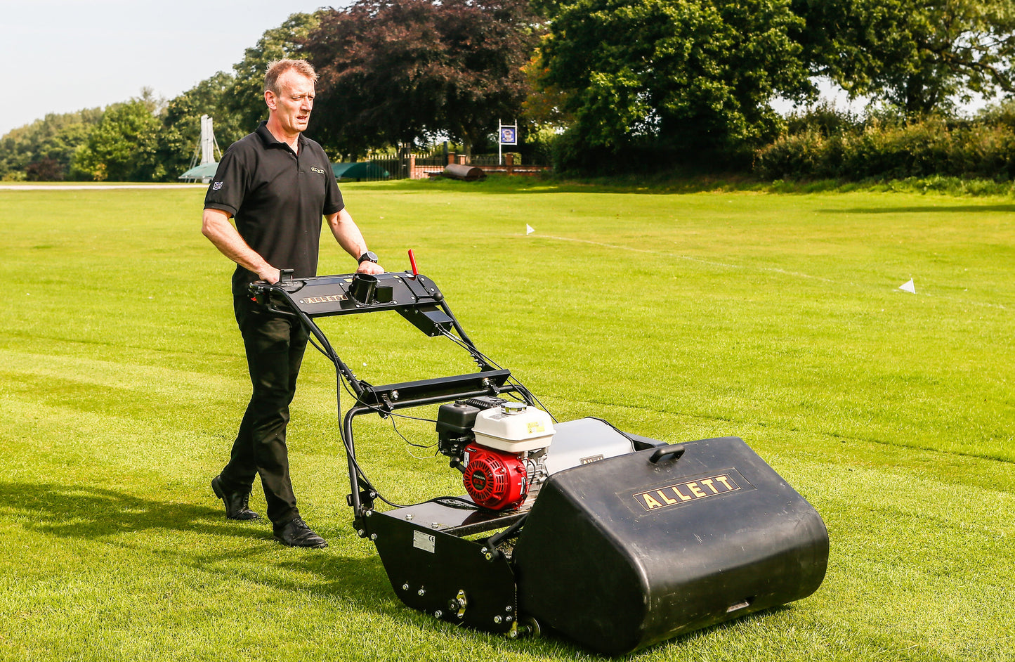 Allett C34 Gas Cylinder Reel Mower (Power-unit with Grassbox)