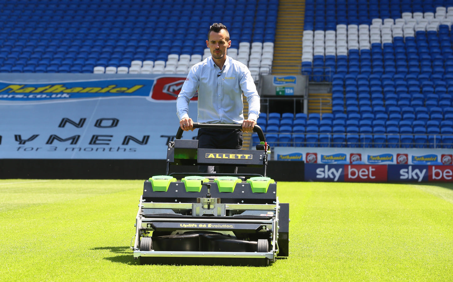 Allett Uplift 86 Evolution Battery Stadium Rotary Mower