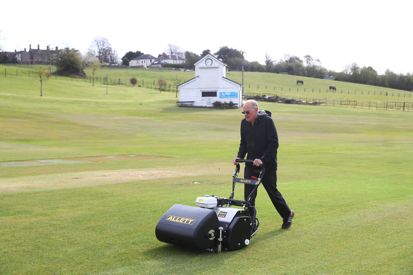 Allett C24 Gas Cylinder Reel Mower (Power-unit with Grassbox)