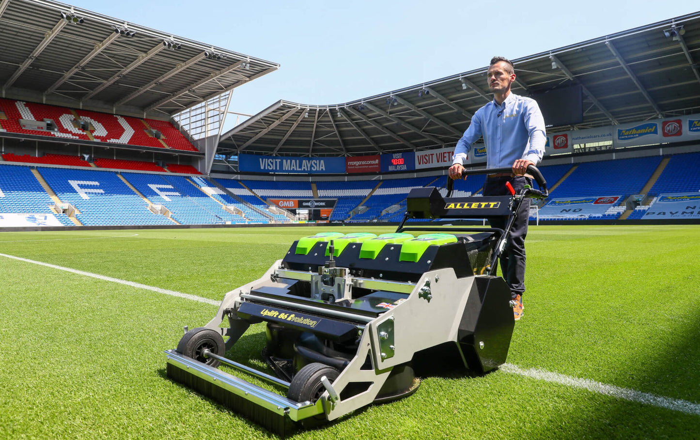 Allett Uplift 86 Evolution Battery Stadium Rotary Mower