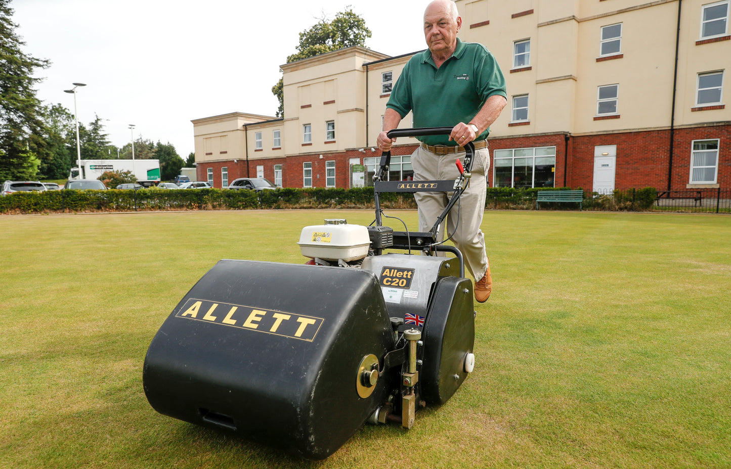 Allett C20 Gas Cylinder Reel Mower (Power-unit with Grassbox)