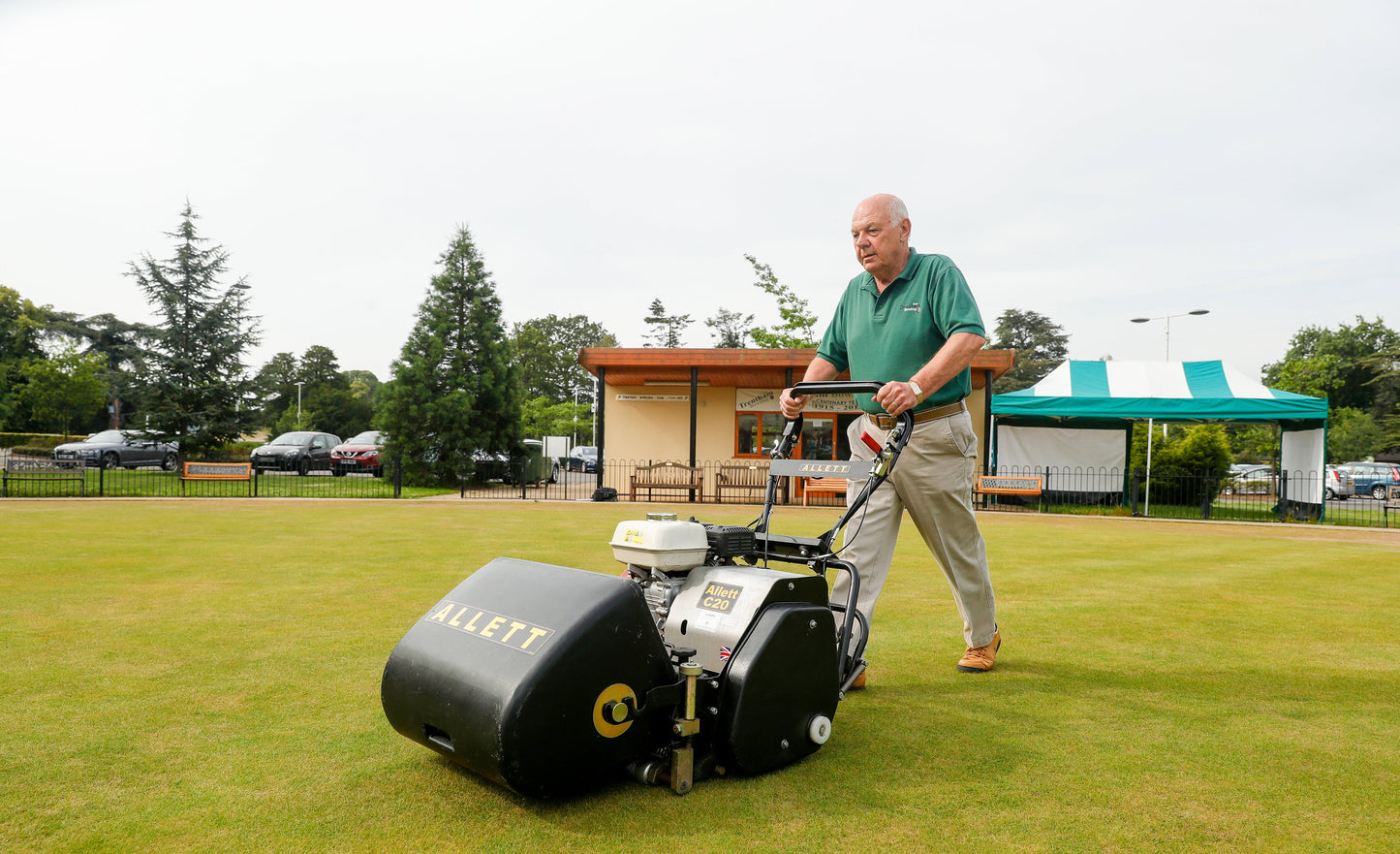 Allett C20 Gas Cylinder Reel Mower (Power-unit with Grassbox)