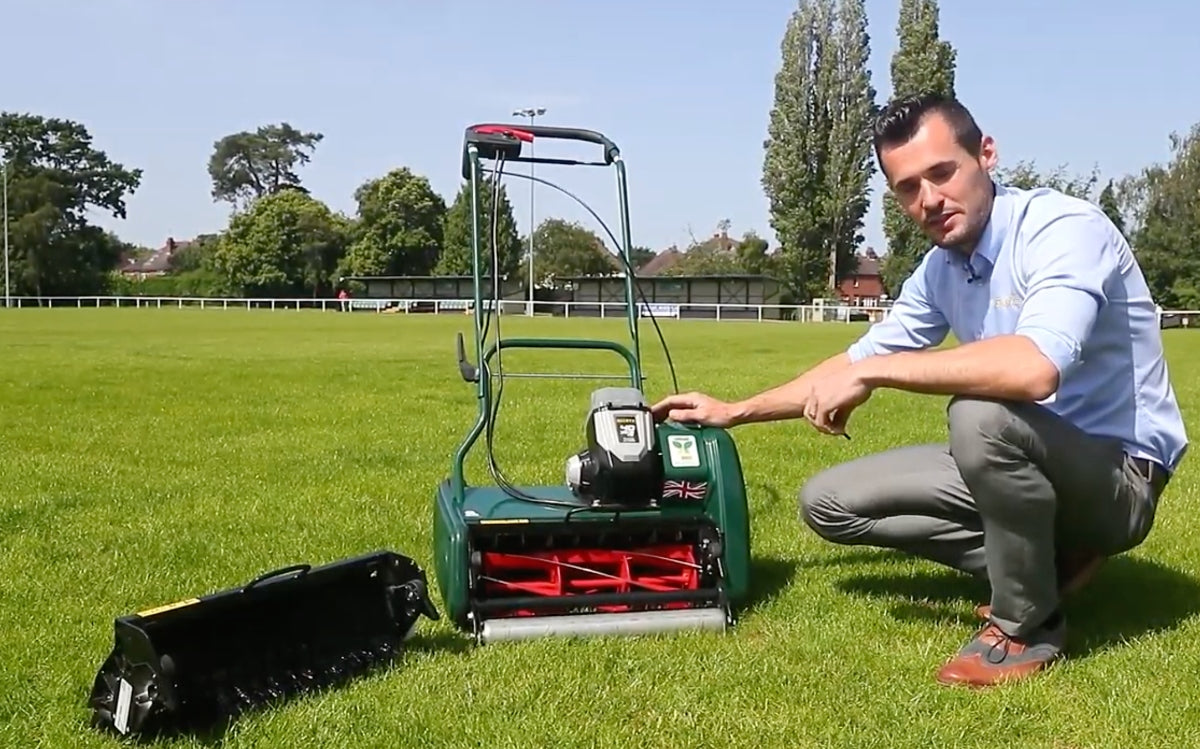 Load video: Changing a cartridge in less than 2 minutes - Allett Homeowner Machines